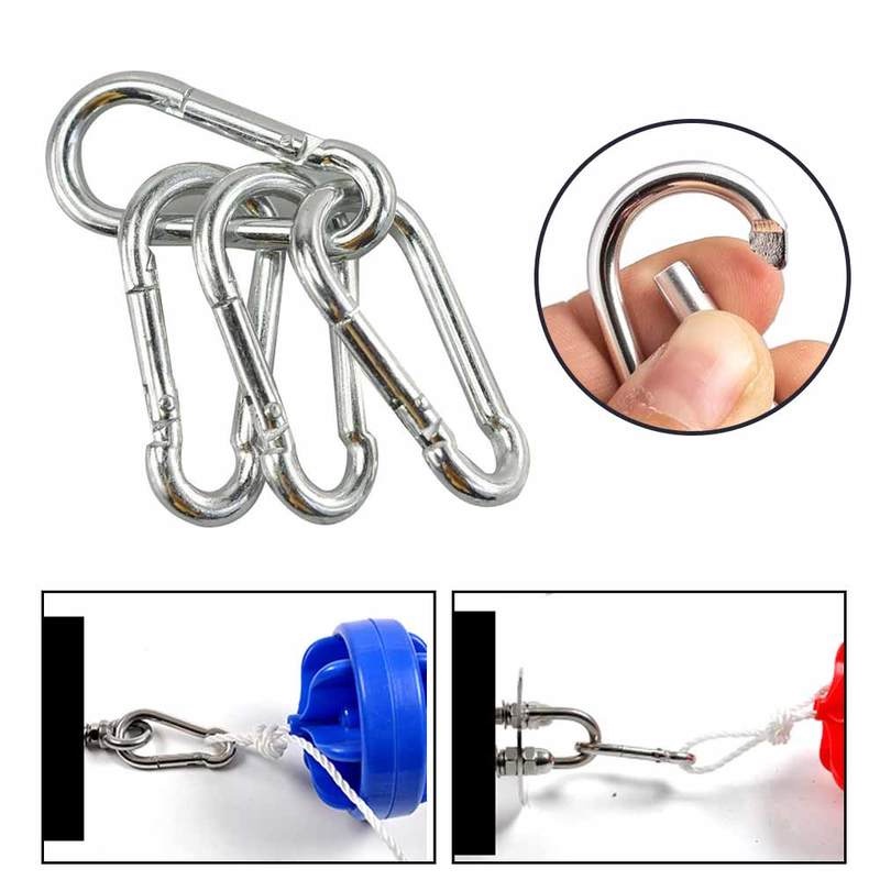 10pcs Carabiner Bentuk Labu Multifungsi Bahan Aluminum Alloy Tahan Lama Untuk Camping