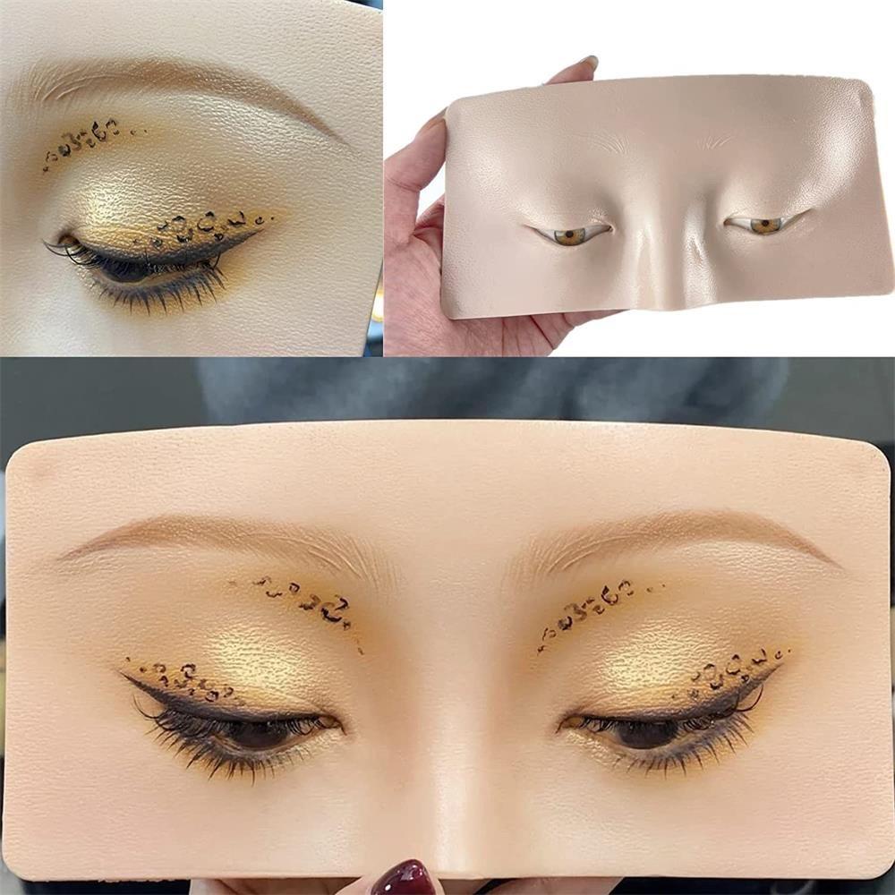 Top Alat Bantu Sempurna Reusable Painting Makeup Practice Skin Lash View Eyelids Berlatih Papan Wajah Makeup