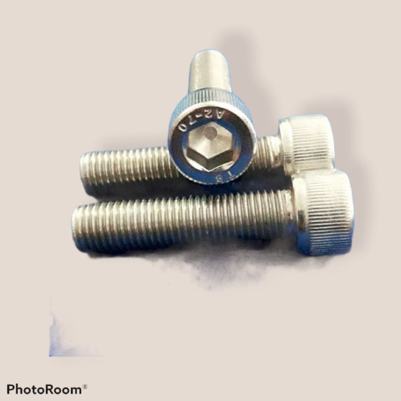 baut L stainless L10 m6 L12 m8 stenlis