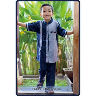  SETELAN  BAJU  KOKO  ANAK EL FATH KOKO  KATUN 1 10 TAHUN 