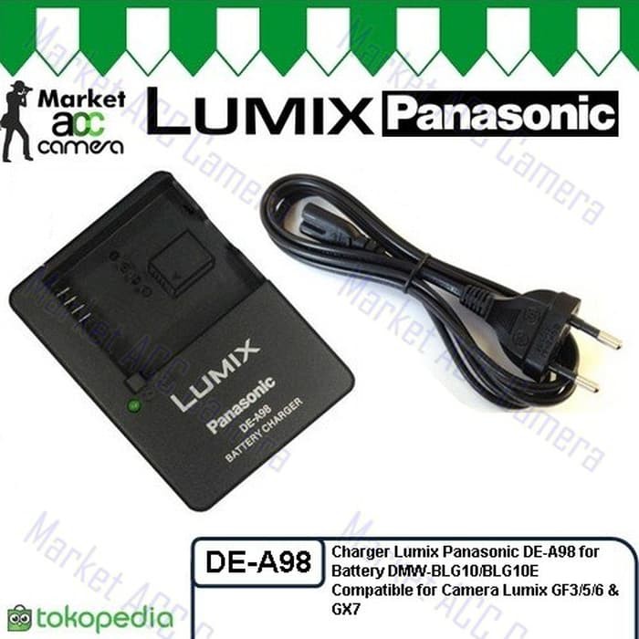 [NEW] CHARGER LUMIX PANASONIC DE A98 FOR DMW BLE9 BLE9E DMC TZ100 GM1 GM5