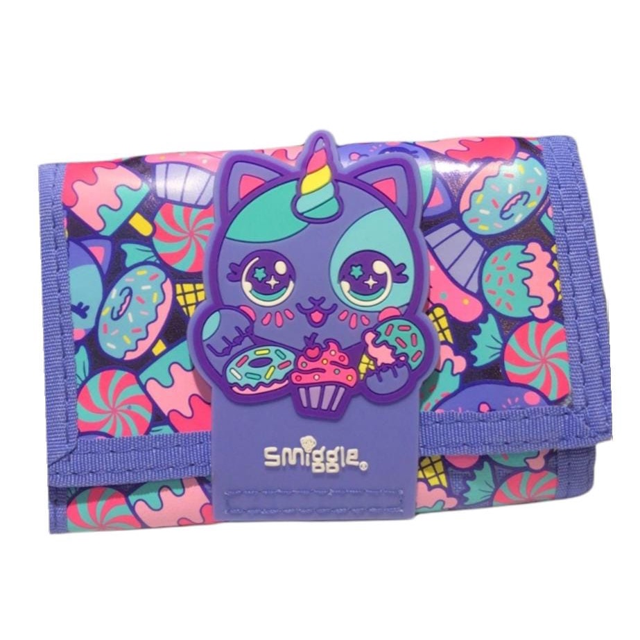 SMIGGLE Wallet Budz Character Girl Purple Dompet Anak