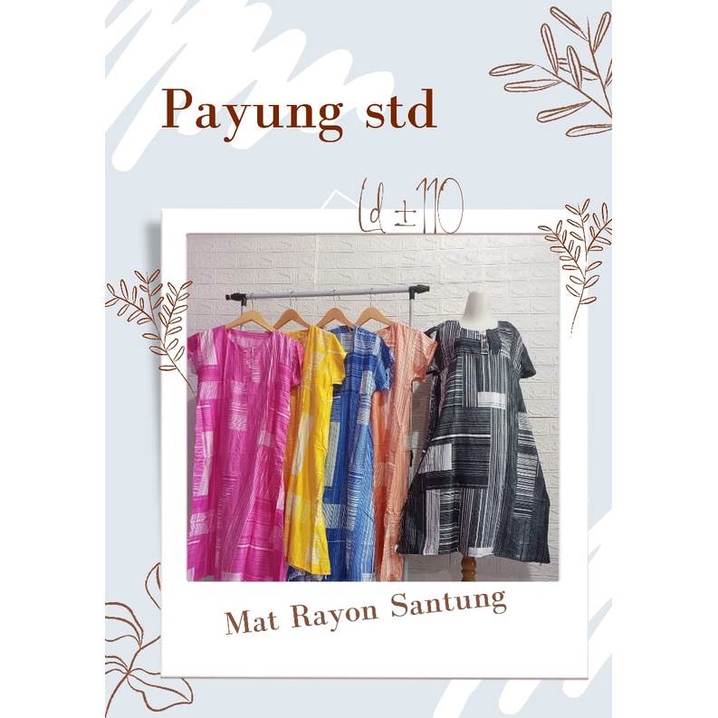 Daster Payung Dewasa Bahan Rayon Satung Terbaru Termurah / Alody's Collection