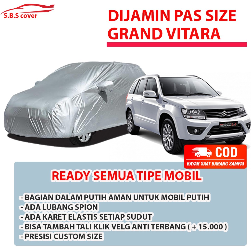 Body Cover Mobil GRAND VITARA / Sarung Mobil Vitara / Mantel Mobil Grand Vitara /Mantol Mobil Vitara