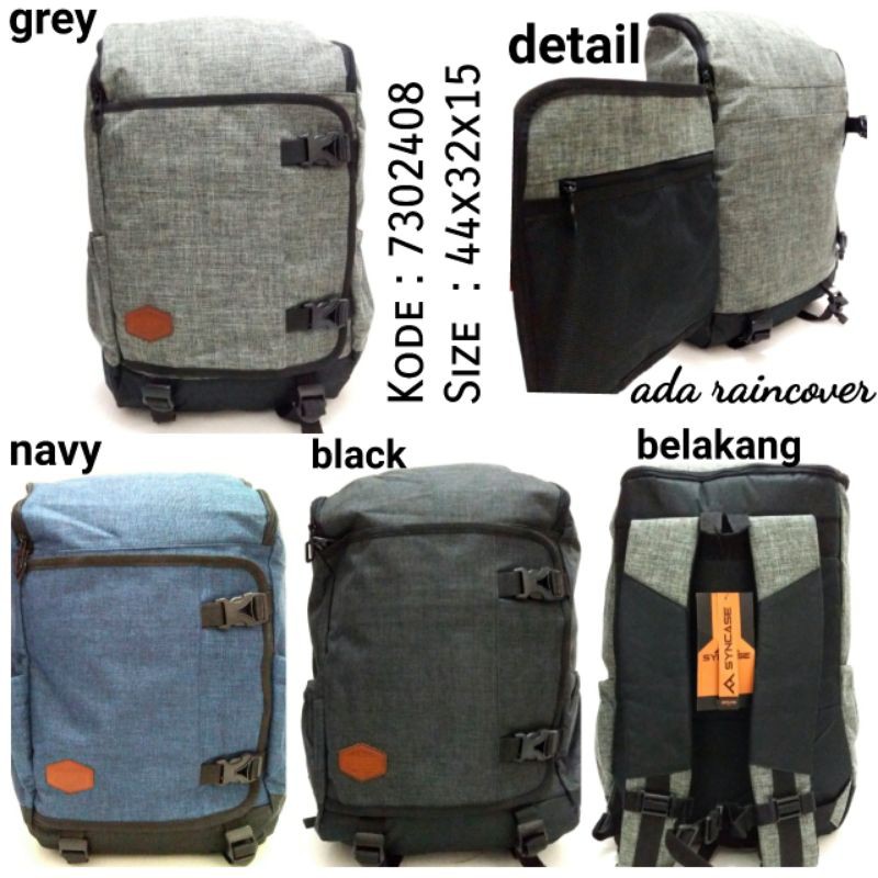 TAS RANSEL BACKPACK SEKOLAH COWOK SYNCASE 7302408 TERBARU