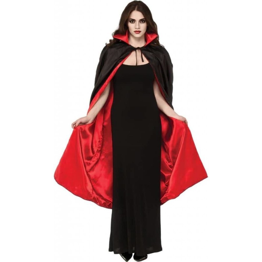 Jubah red riding hood dewasa merah hitam halloween  kostum cosplay