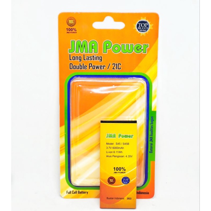 Baterai JMA Power Double Power Original Evercoss S45 S45B battery
