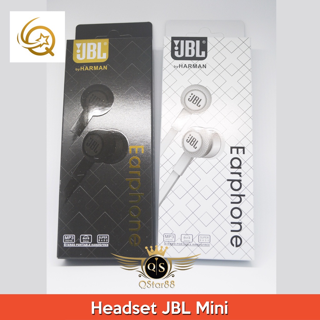 Headset JBL Mini Extra Bass By Harman - Handsfree Hf JBL J007 Mini By Harman Extra Bass J-007