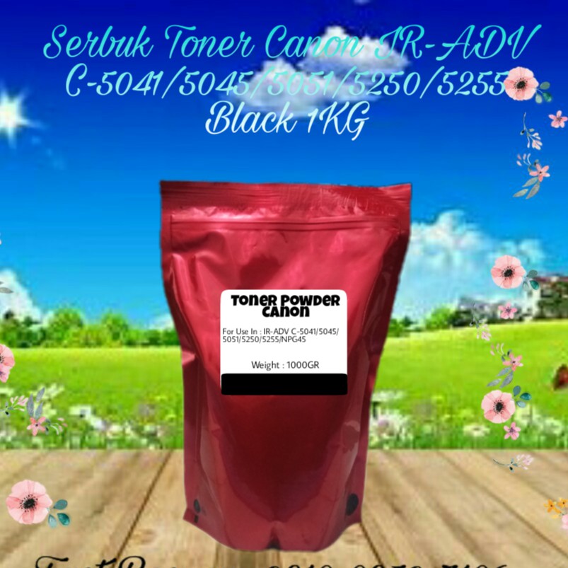 Serbuk Toner Canon Advance IR-ADV NPG45 NPG 45 C5041 C5045 C5051 C5250 C5255 IRC-5041 Black 1kg