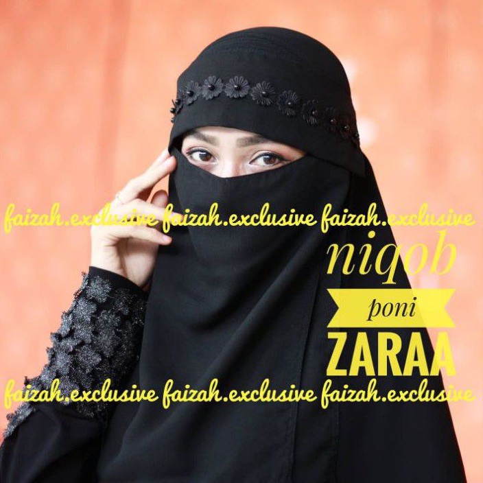 NIQOB PONI ZARAA NIQAB BANDANA MURAH TEMBORO NIQOB BANDANA CADAR TEMBORO