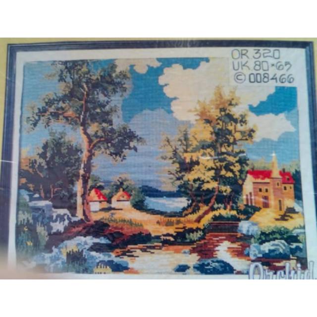 Kristik Kruissteek Orchid Motif Pemandangan or 320