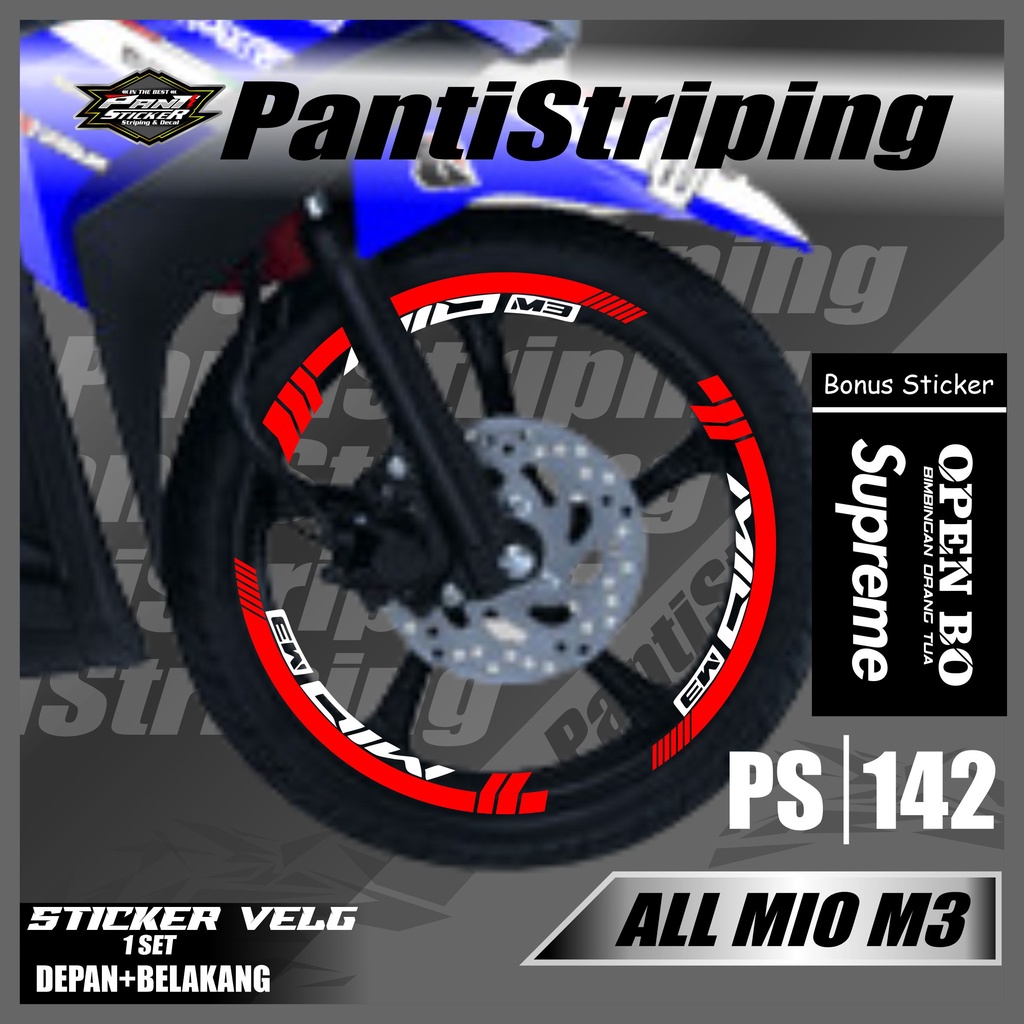 Sticker Velg - Cutting Velg Sticker Cutting Velg Motor MIO M3