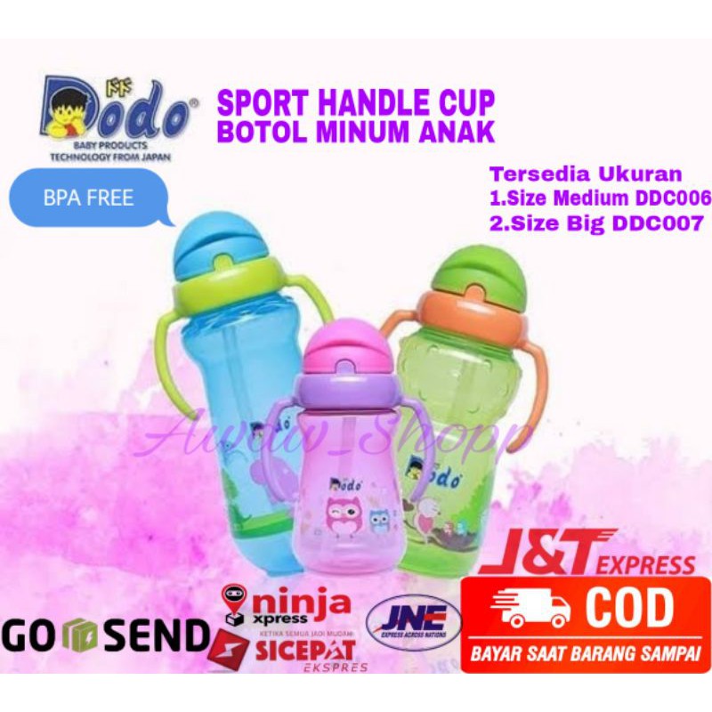 BOTOL MINUM SEDOTAN ANAK BPA FREE || DODO BOTOL MINUM ANAK SEDOTAN