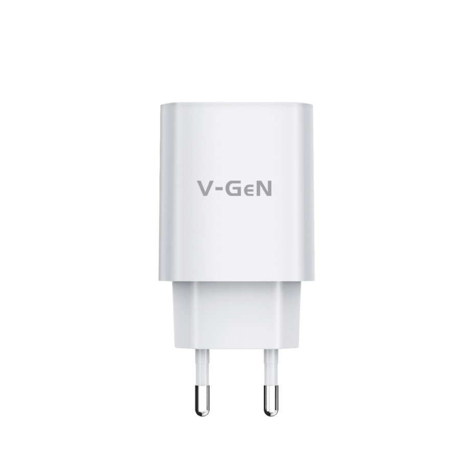 Adaptor Charger V-GeN VTC1-18 Fast Charging Type C QC 3.0 18Watt VGEN