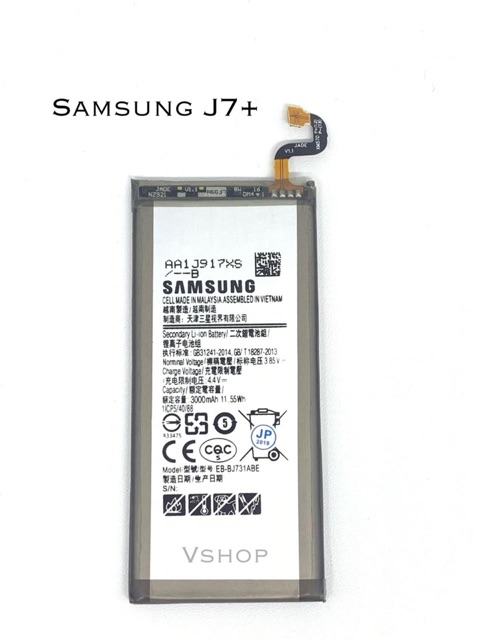 BATERAI BATRE BATTERY FOR SAMSUNG J7+ J7 Plus - C710 C7100