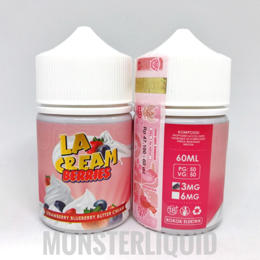 LA CREAM BERRIES BY LEVICA JUICE 3MG 60ML