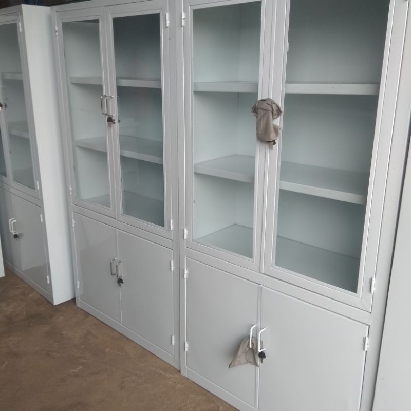 lemari obat 2 pintu pc/lemari obat rumah sakit/lemari obat