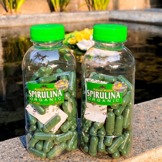 Masker SPIRULINA ECER original asli/spirulina kapsul pencerah wajah