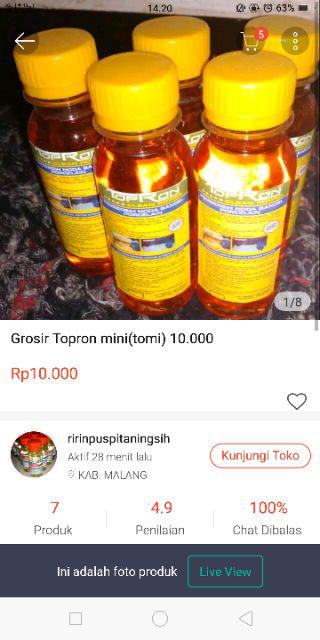 Grosir Topron Mini(tomi) 10.000