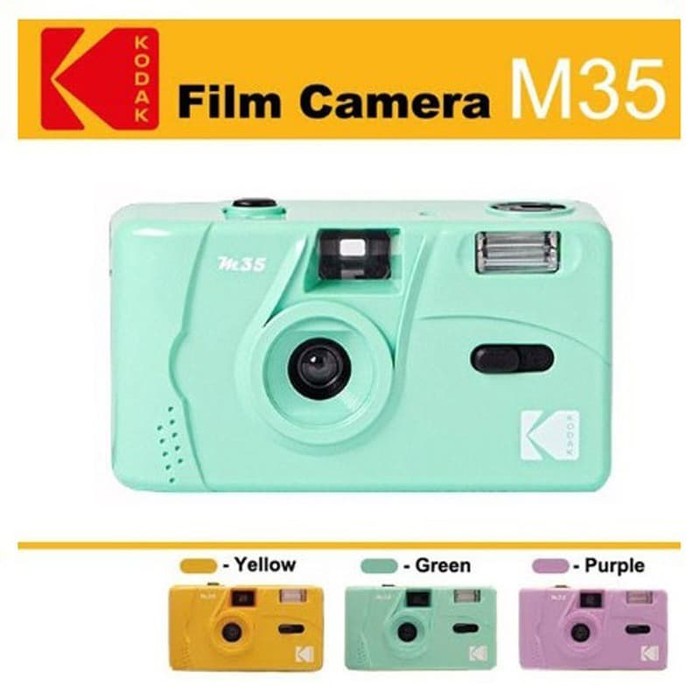 Kodak Film Camera M35 - Kuning - Ungu- Hijau-3