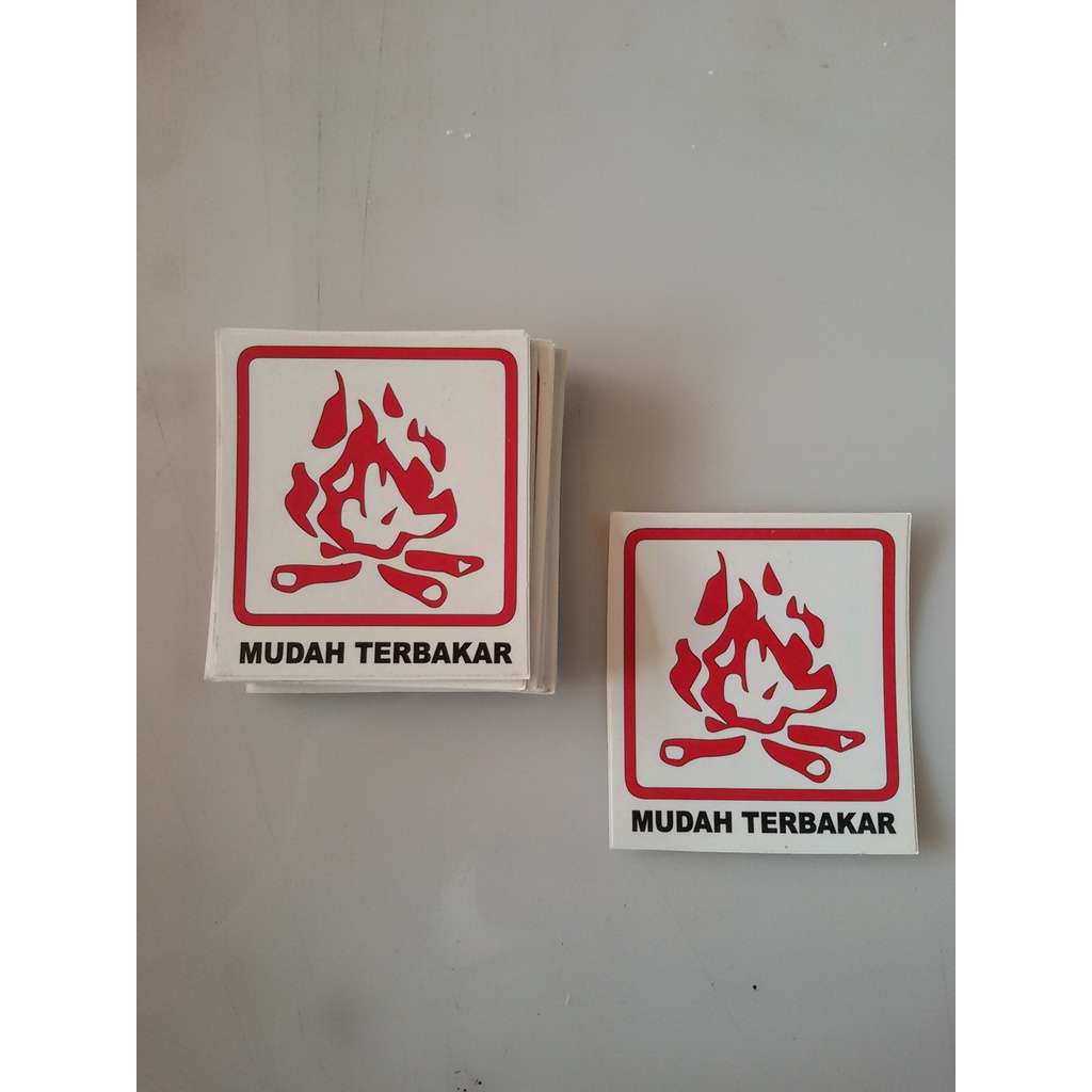 

STIKER LOGO "MUDAH TERBAKAR