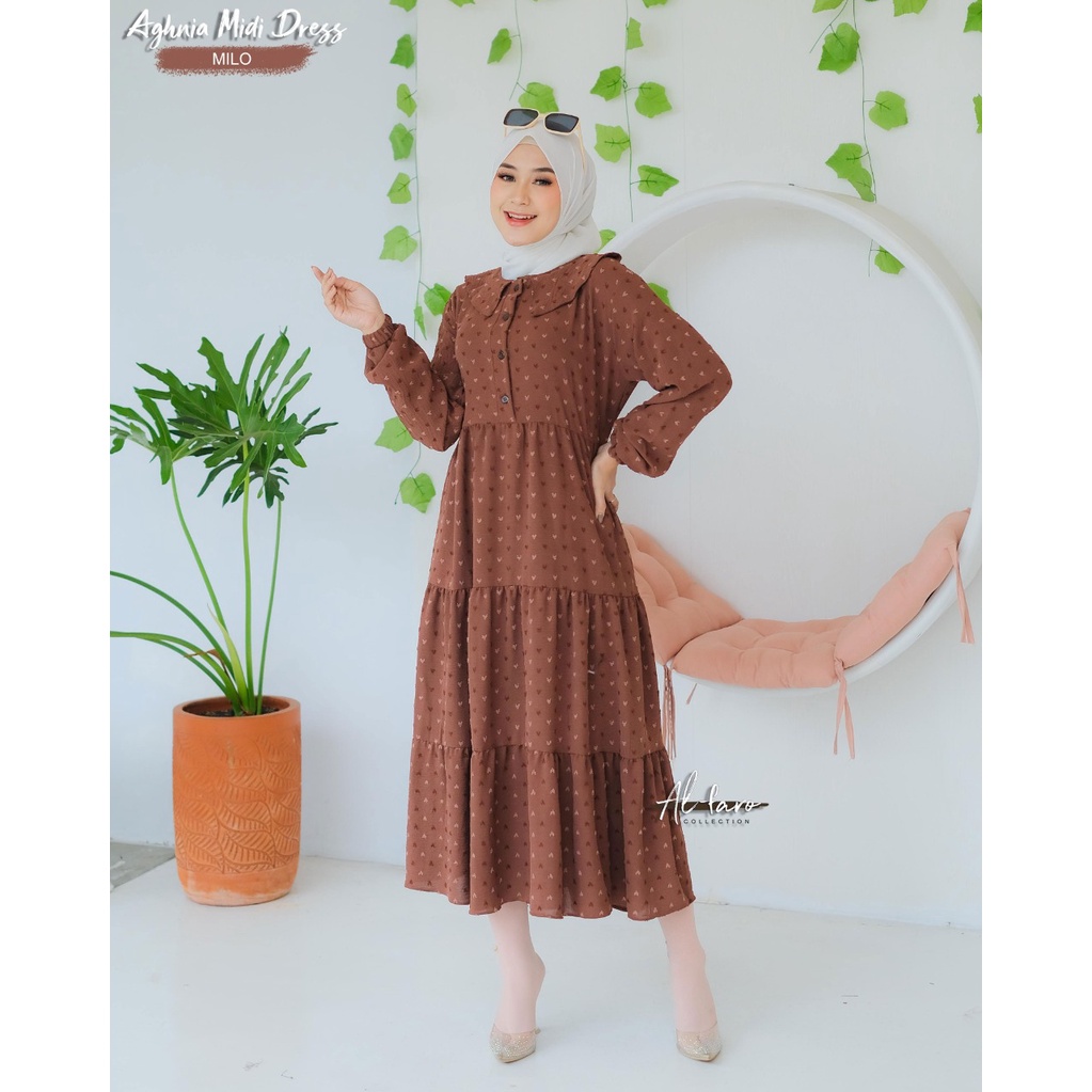 Midi Dress Agnia Ori By Al Faro