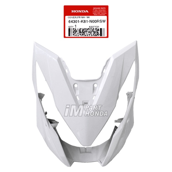 ORI  64301-K81-N00RSW Cover Front Tameng Lampu Depan Beat Eco Street K81 2016 - 2019 Putih ORIGINAL