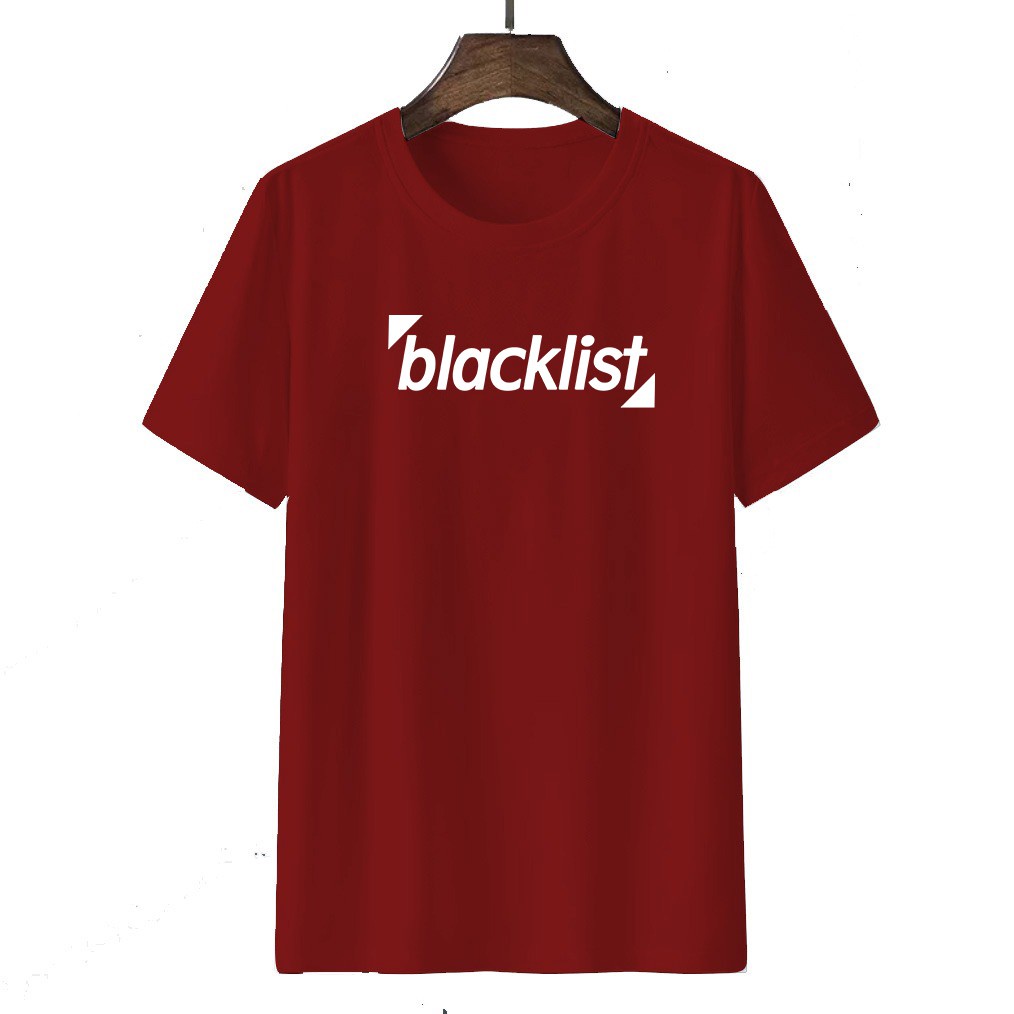 Tshirt Baju Kaos Distro Black List / Kaos Distro Pria Wanita