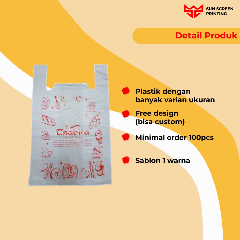 Sablon Plastik Murah Kresek Ukuran Besar Free Design