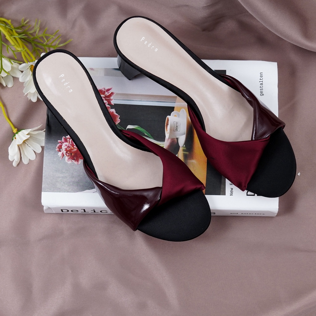 Sendal / Sandal Heels Tinggi 5cm Elegant Untuk Kerja Kantoran Pesa Kondangan PD 30 - Dailyshoes_id