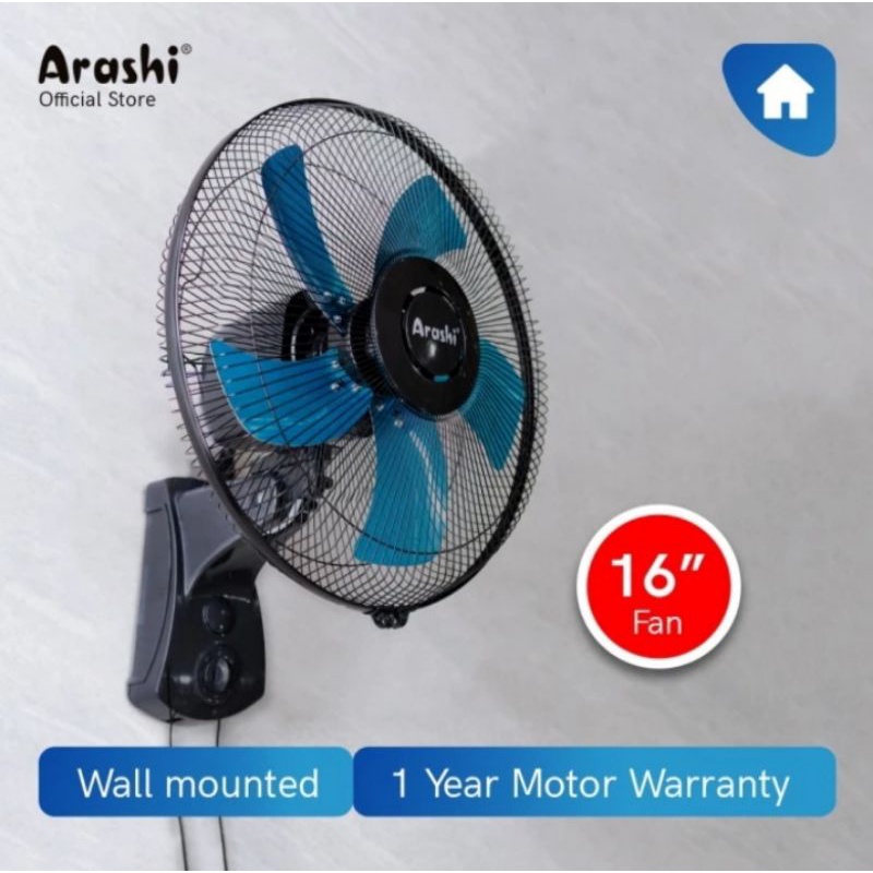 Wall Fan Arashi Xflow AR 228 16 Inch Kipas Angin Dinding Arashi 16 inch