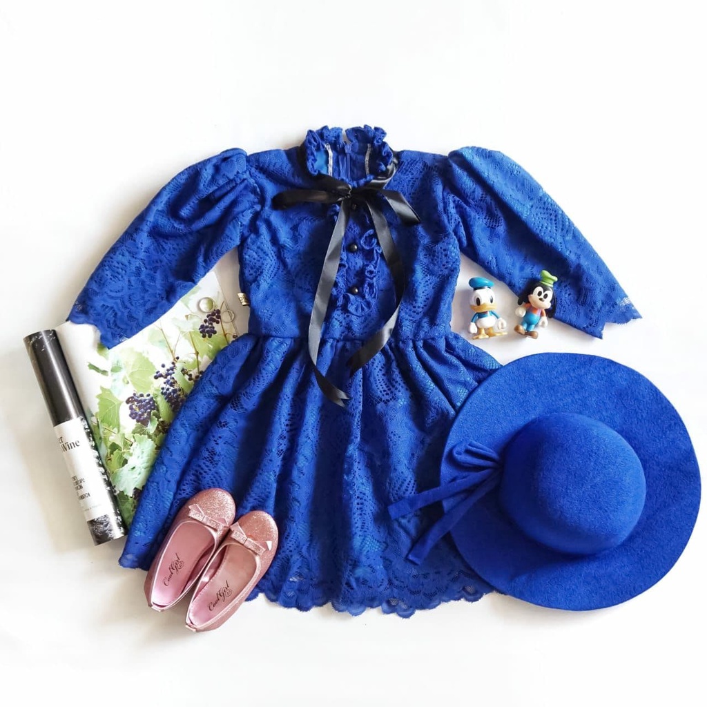 DRESS MADAM MOREN WARNA BIREL / DRESS MADAM BELANDA /DRESS CANTIK / DRESS BROKAT/DRESS EROPA KEKINIA