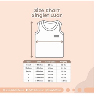 Jual FLUFFY SERIES KHAKI SINGLET LUAR ANAK SIZE 3 24-48 BULAN KKX (ISI