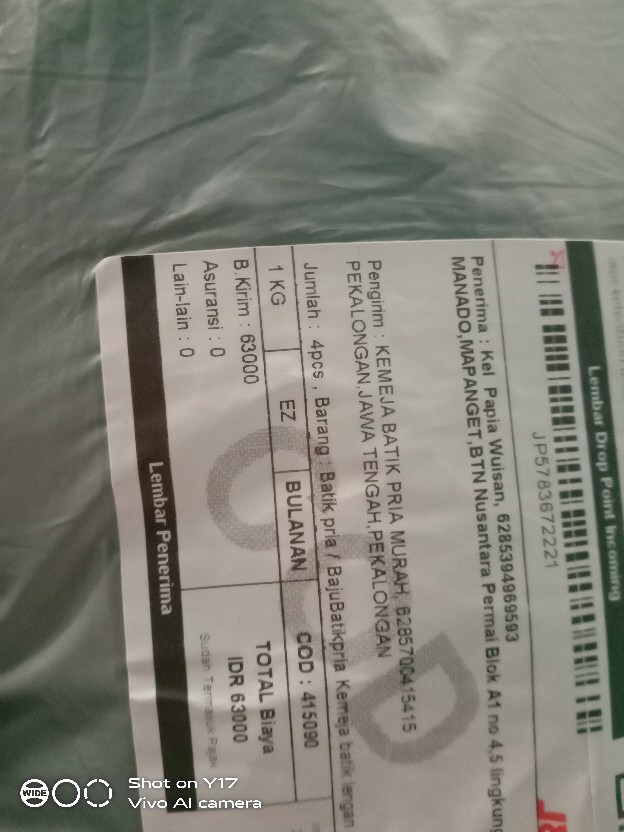 Batik Pria / Bajubatikpria Kemeja Batik Lengan Pendek Size M L Xl Xxl Atasan Batik Seragam Terlaris