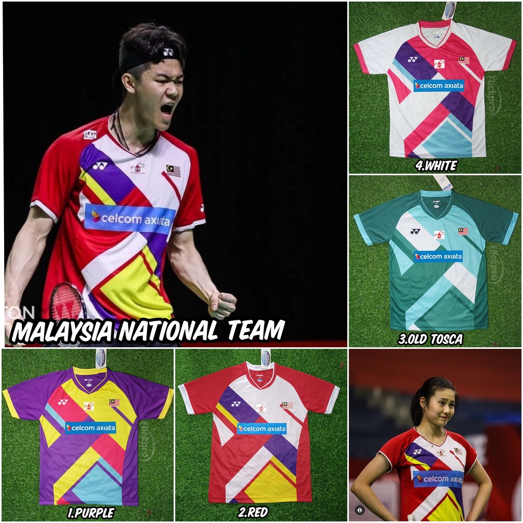 Baju Badminton Malaysia Team Dewasa