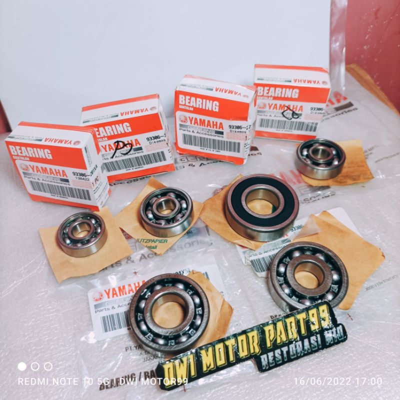 LAKER BEARING RASIO SET MIO M3 Z SOUL GT X RIDE FINO F1 125 ORIGINAL