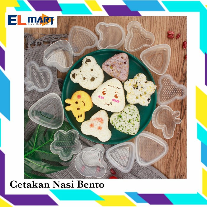 Cetakan Nasi Bento CBT02 Karakter Mold Sushi Onigiri Model Tekan