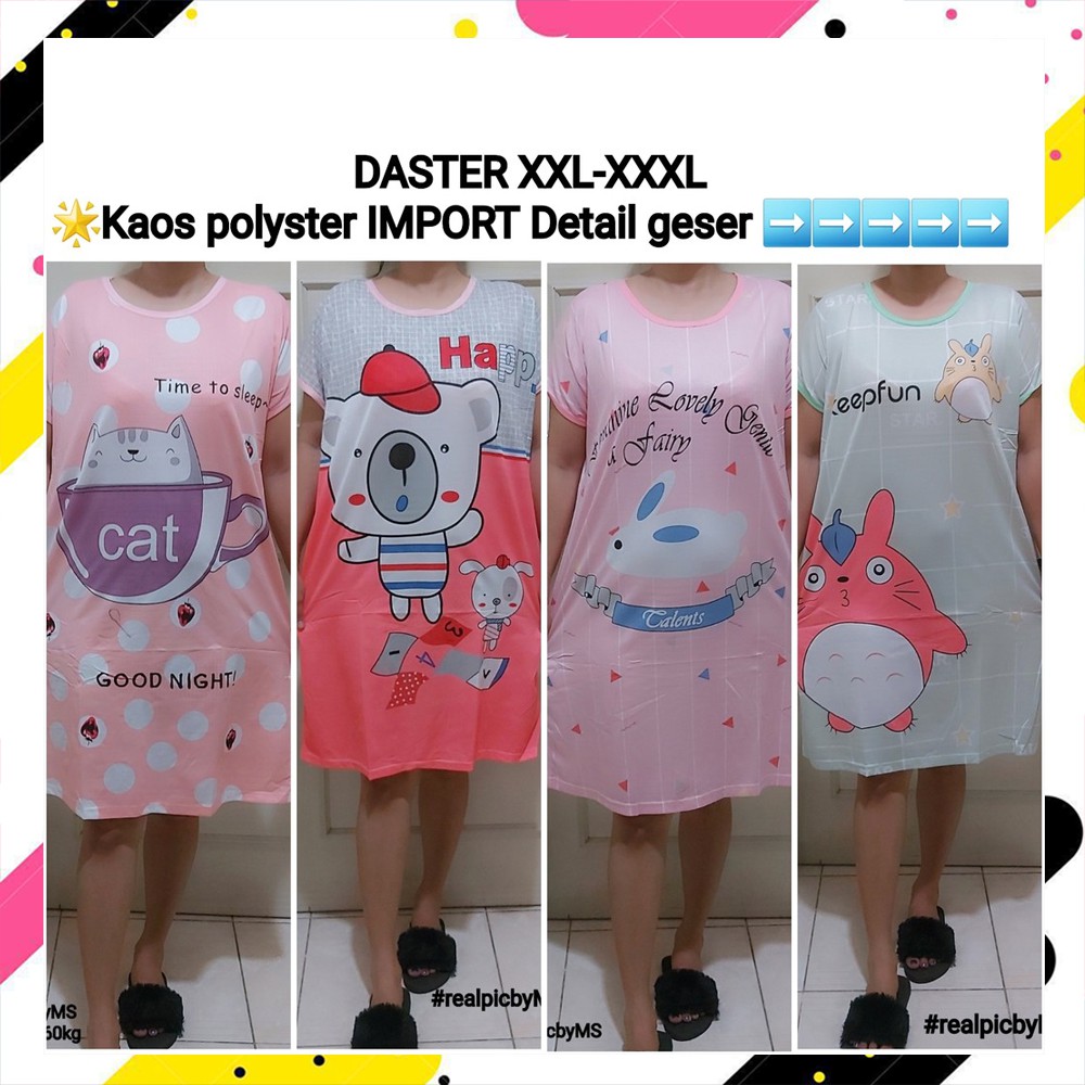 Daster Jumbo Wanita terbaru import cina korea murah berkualitas