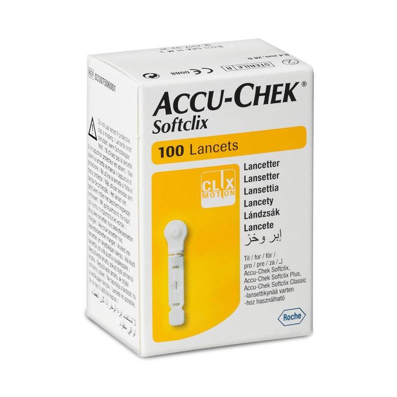 Blood Lancet Accu-Chek Softclix / Lancets Softclix Accu Chek Isi 100 Jarum Accuchek Lancet Accu Chek