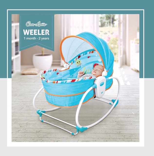 COCOLATTE WEELER 5in1 rocker &amp; basinet | BOUNCER BABY | AYUNAN BAYI