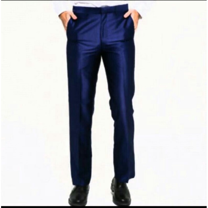 CELANA FORMAL PRIA DASAR MENGKILAT SLIMFIT (28-37)TERLARIS