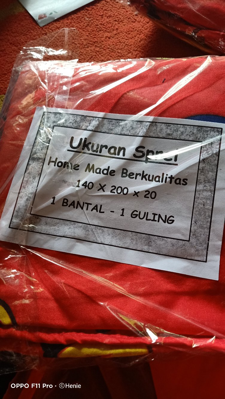 Sprei 180x200 Motif Polos Homemade