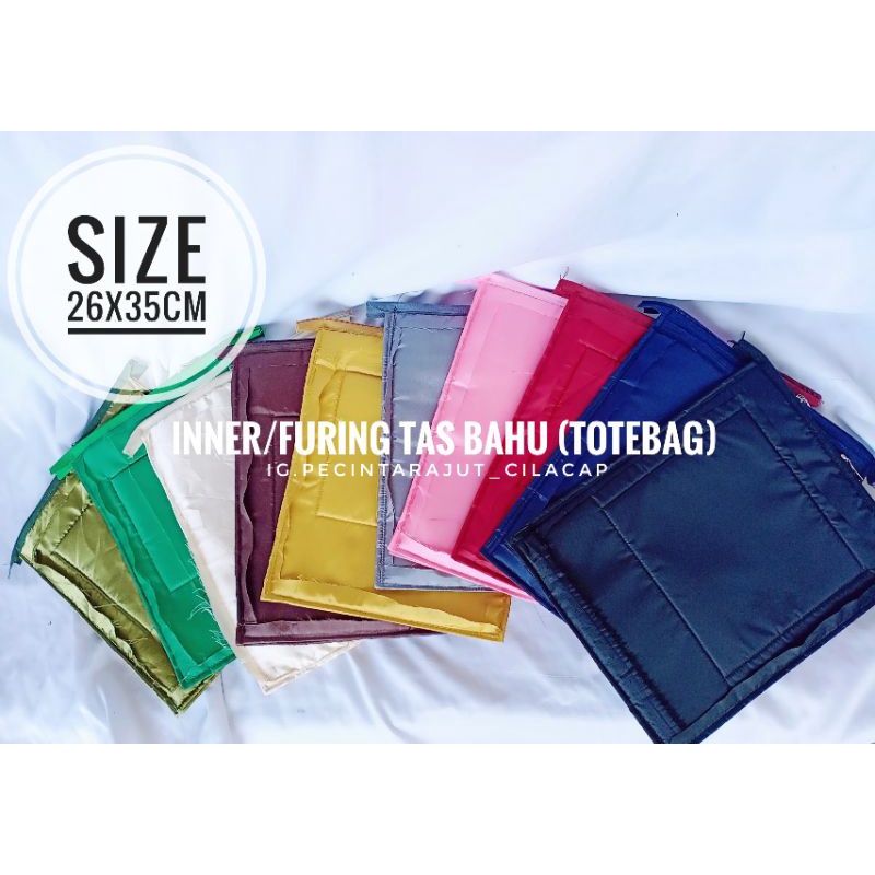 FURING TAS DALEMAN TAS RAJUT INNER TAS 26X35CM