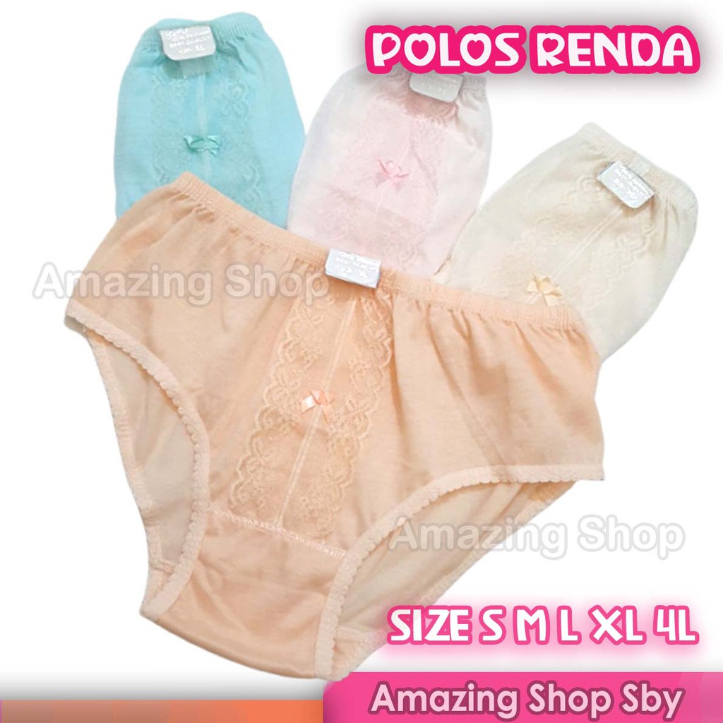 Celana Dalam Wanita Putri Yuliana Nafisya Renda Cantik S M L XL Jumbo Size 4L Murah