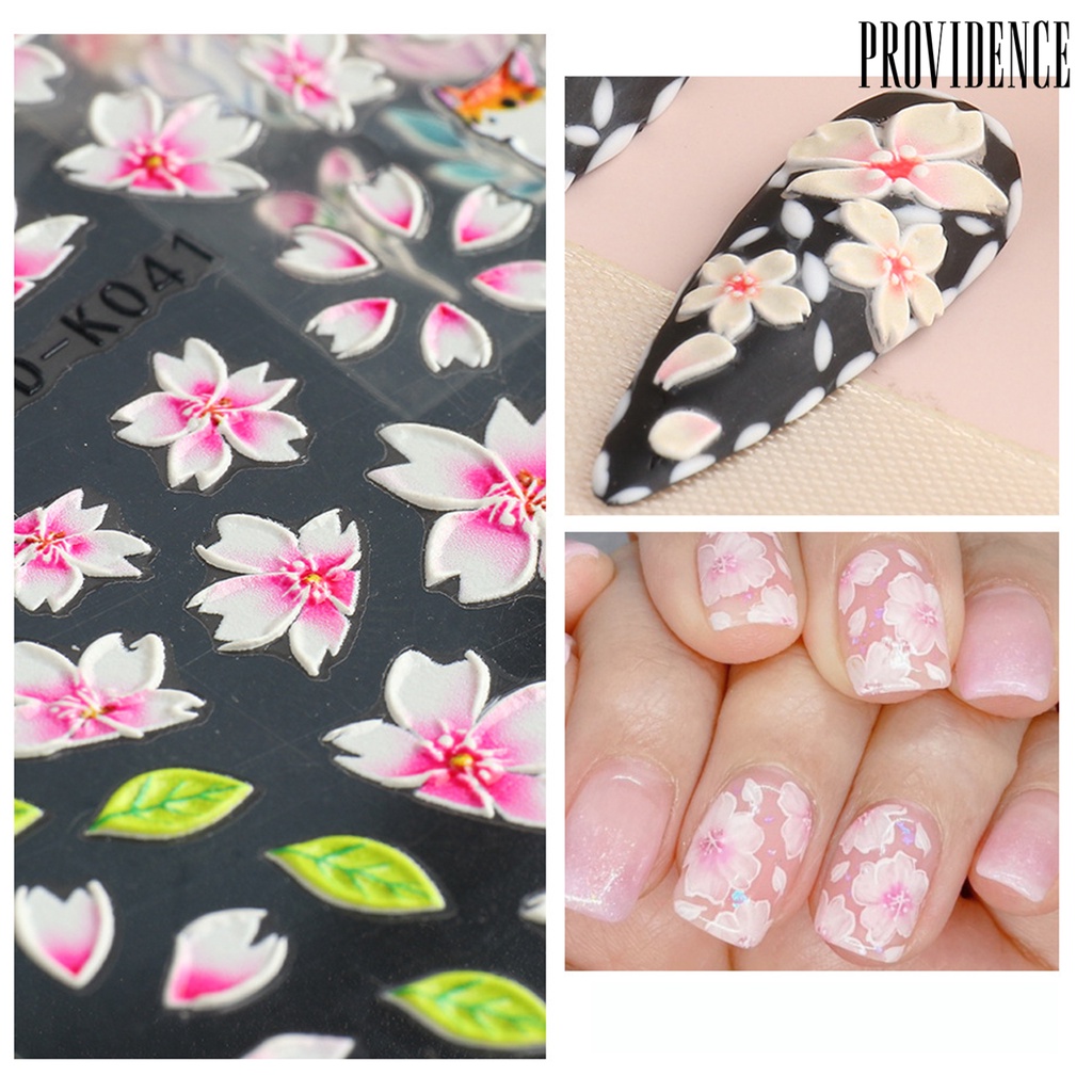 Providence Transfer Decals Flower Design Accessories Paper Colorful Nail Art Sticker Makeup Tools for Party