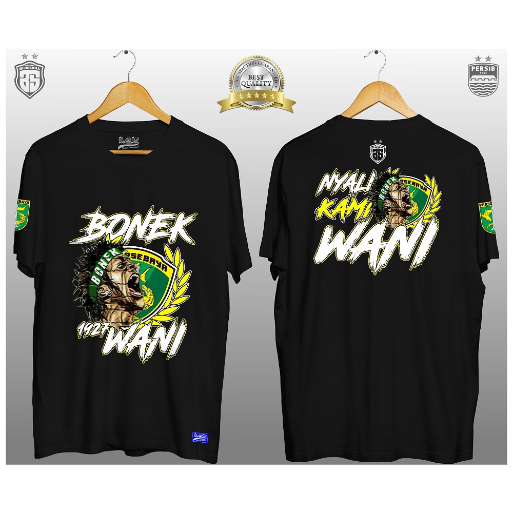 Kaos persebaya surabaya / kaos bonek 1927 wani / kaos bonek pendek persebaya wani / kaos persebaya untuk pria dan wanita / kaos originalblueskill