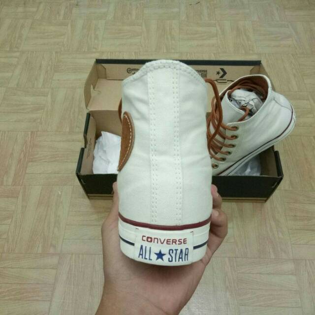 Sepatu Converse Classic Premium High Import Vietnam White Putih Grade Original Sneakers Pria Wanita