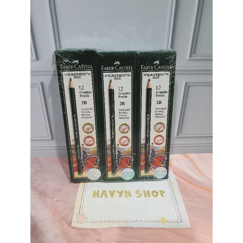 

qwe (12pc) pensil 2B FABER CASTEL atau GREEBEL/pencil 2b/pensil ujian