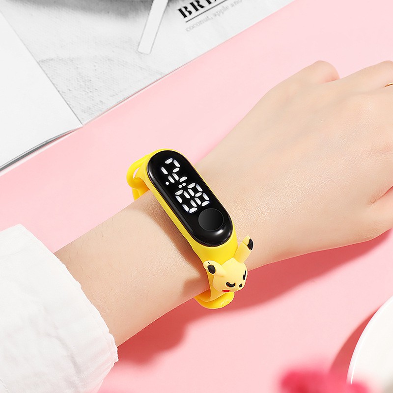 JT127 - JAM TANGAN LED TAHAN AIR IP68 JAM TANGAN WANITA LED JAM WANITA JAM KARAKTER JAM LED COD-5