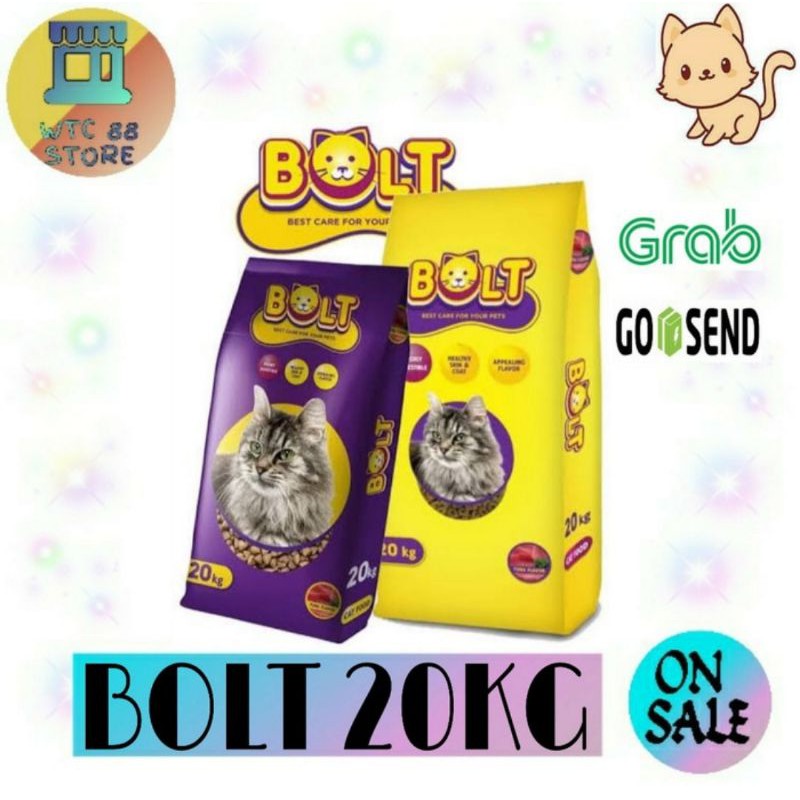 Makanan kucing BOLT IKAN / DONAT TUNA freshpack 20KG (GOSEND/GRAB